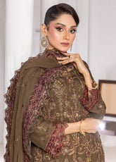 Celeste By Schick Embroidered Chiffon 3 Piece Semi Stitched Suit SDH25CLC AT-02